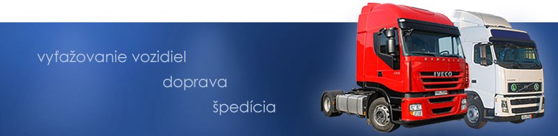 Vyťažovanie vozidiel, doprava, špedícia